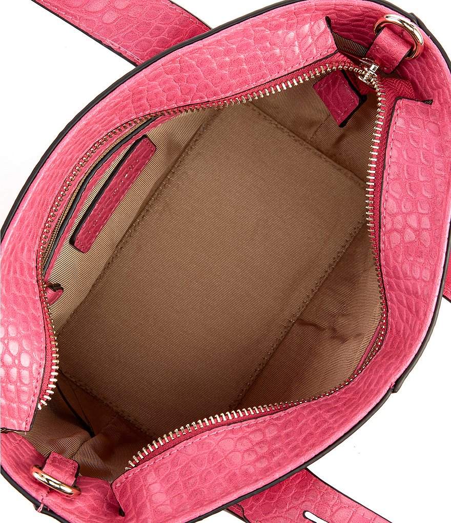 Kate Landry Croco Tab Satchel Bag