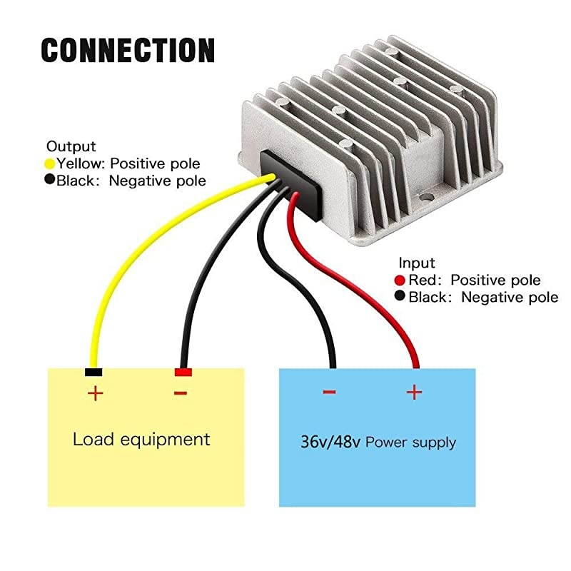 30A 360W 12v Golf Cart 48V 36V to 12V Converter Voltage Regulator Golf Cart Voltage Converter Waterproof