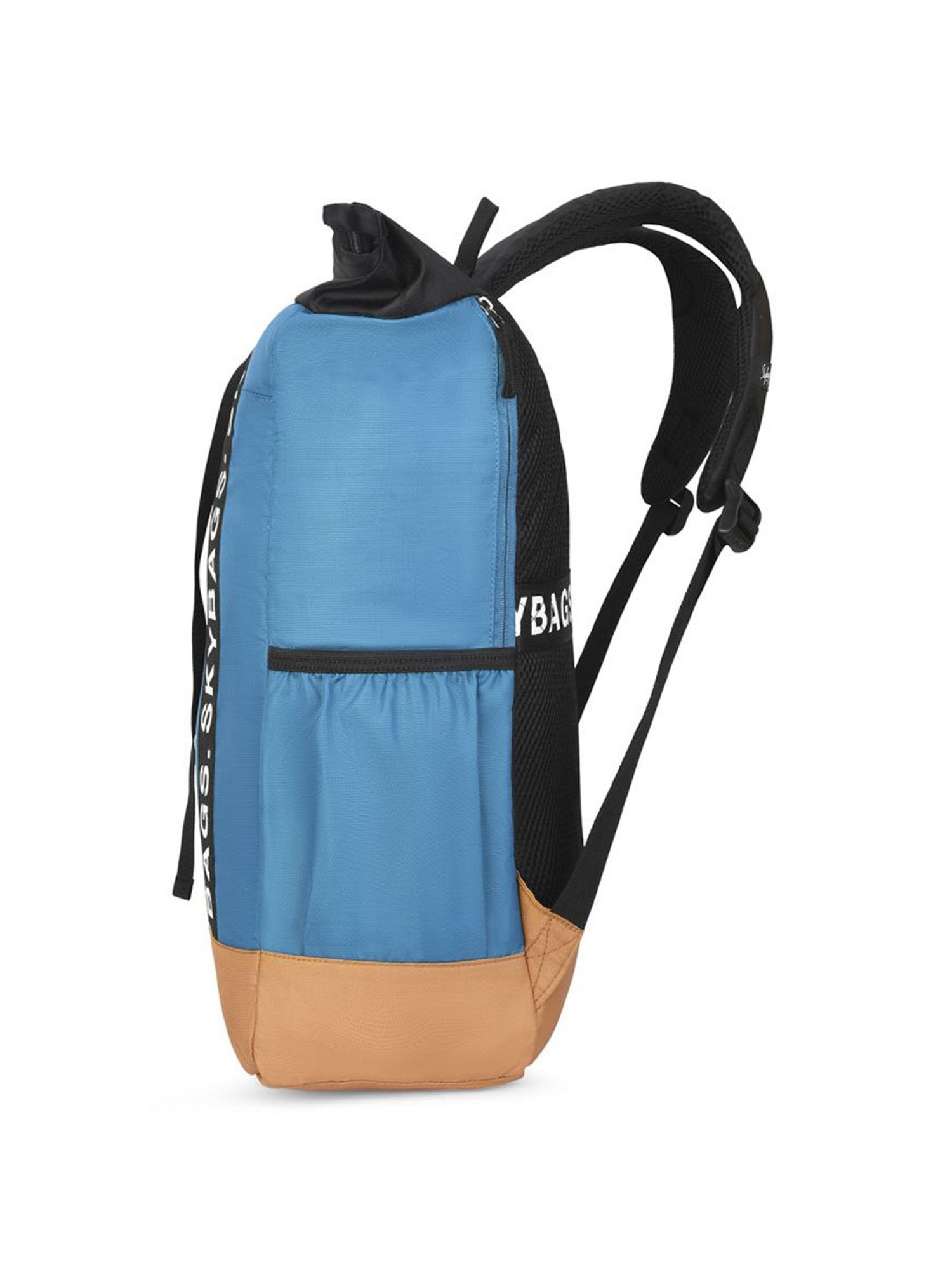 Skybags Grad Plus 01 Teal & Brown Polyester Printed Laptop Backpack - 30 Ltrs