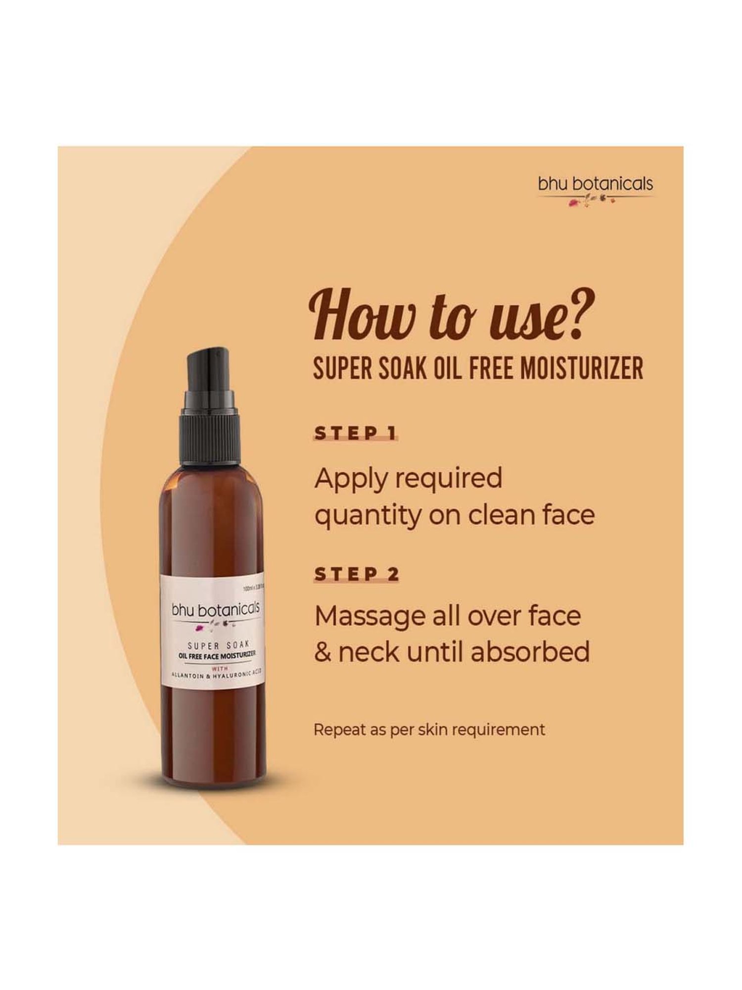 bhu botanicals Super Soak Oil Free Face Moisturizer - 100 ml