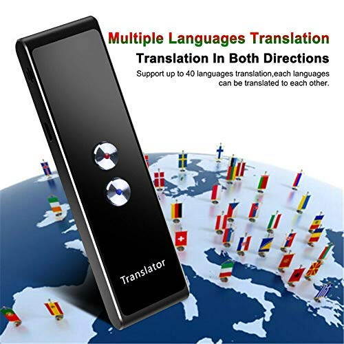 Language Translator Device Smart Two Way Voice Translator Bluetooth Support 44 Languages for Travelling Abroad Learning Shopping Business Chat Recording Translations