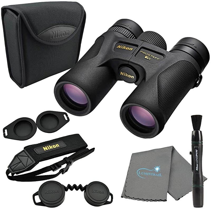 16001 10x30 Prostaff 7S Binoculars Bundle with  Lens Pen and Lumintrail Cleaning Cloth