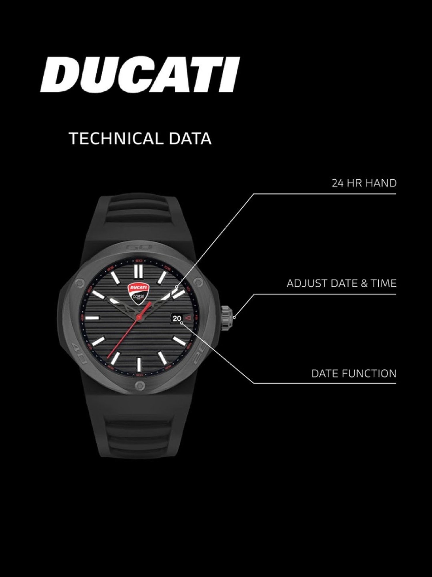 Ducati Corse Corse DTWGN0000503 TRADIZIONE Analog Watch for Men