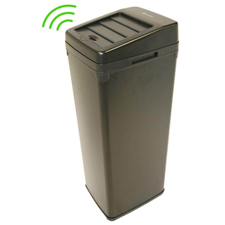 iTouchless IT14SB 52 Liter Touchless Trashcan Square Black