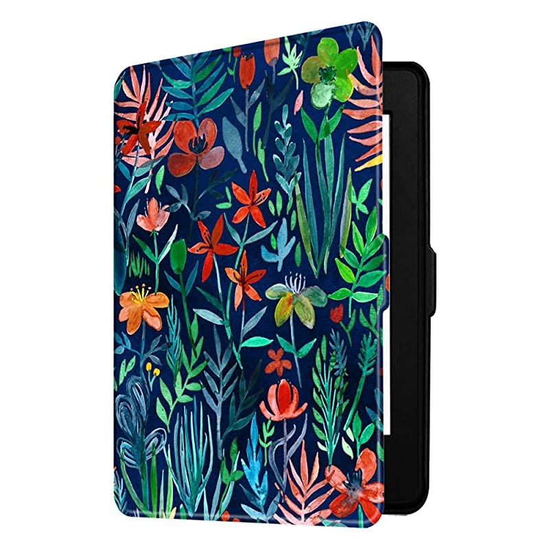 Slimshell Case for Kindle Paperwhite - Fits All Paperwhite Generations Prior to 2018 (Not Fit All-New Paperwhite 10th Gen), Jungle Night