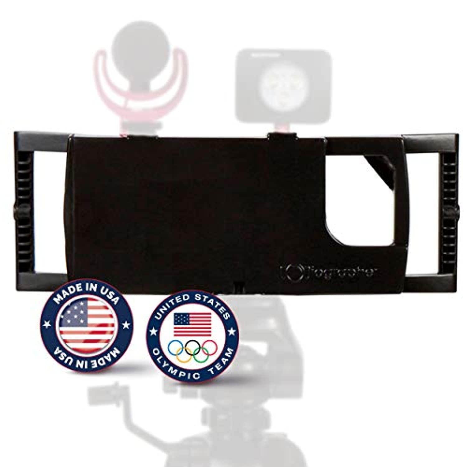 iographer filmmaking case for smartphone, holder & rig system turn your phone into a movie camera! perfect for vlogging, youtube recording easy to use  mounts vertical and landscape on tripod