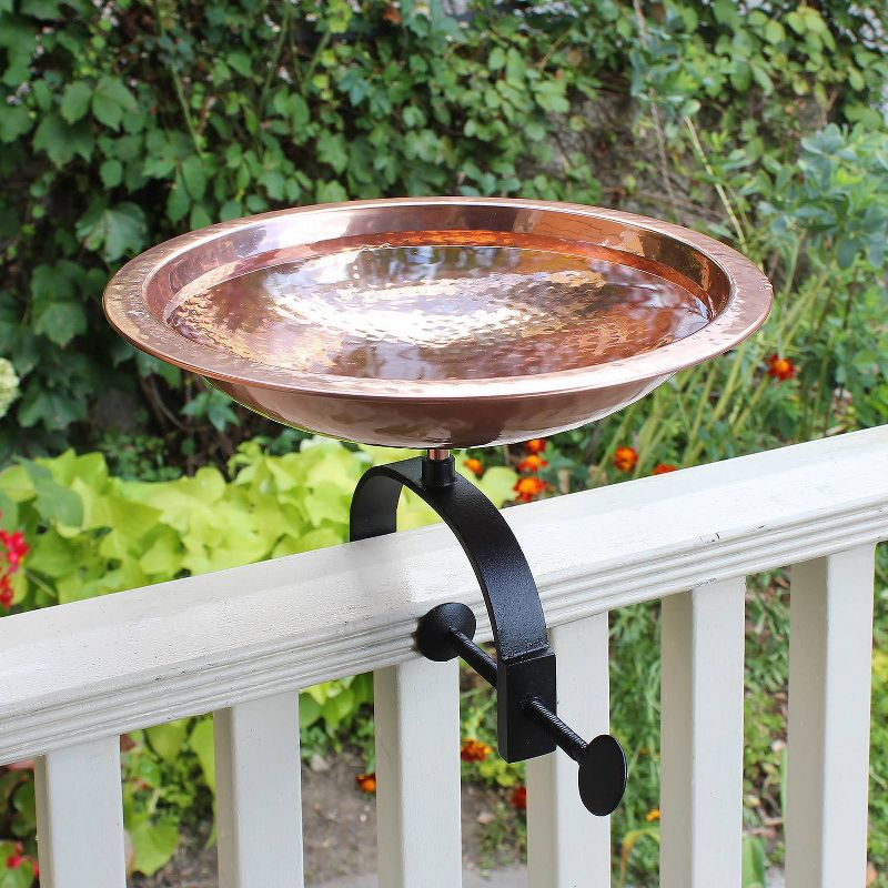9" Classic II Birdbath with Tripod Stand Antique Copper - Achla Designs