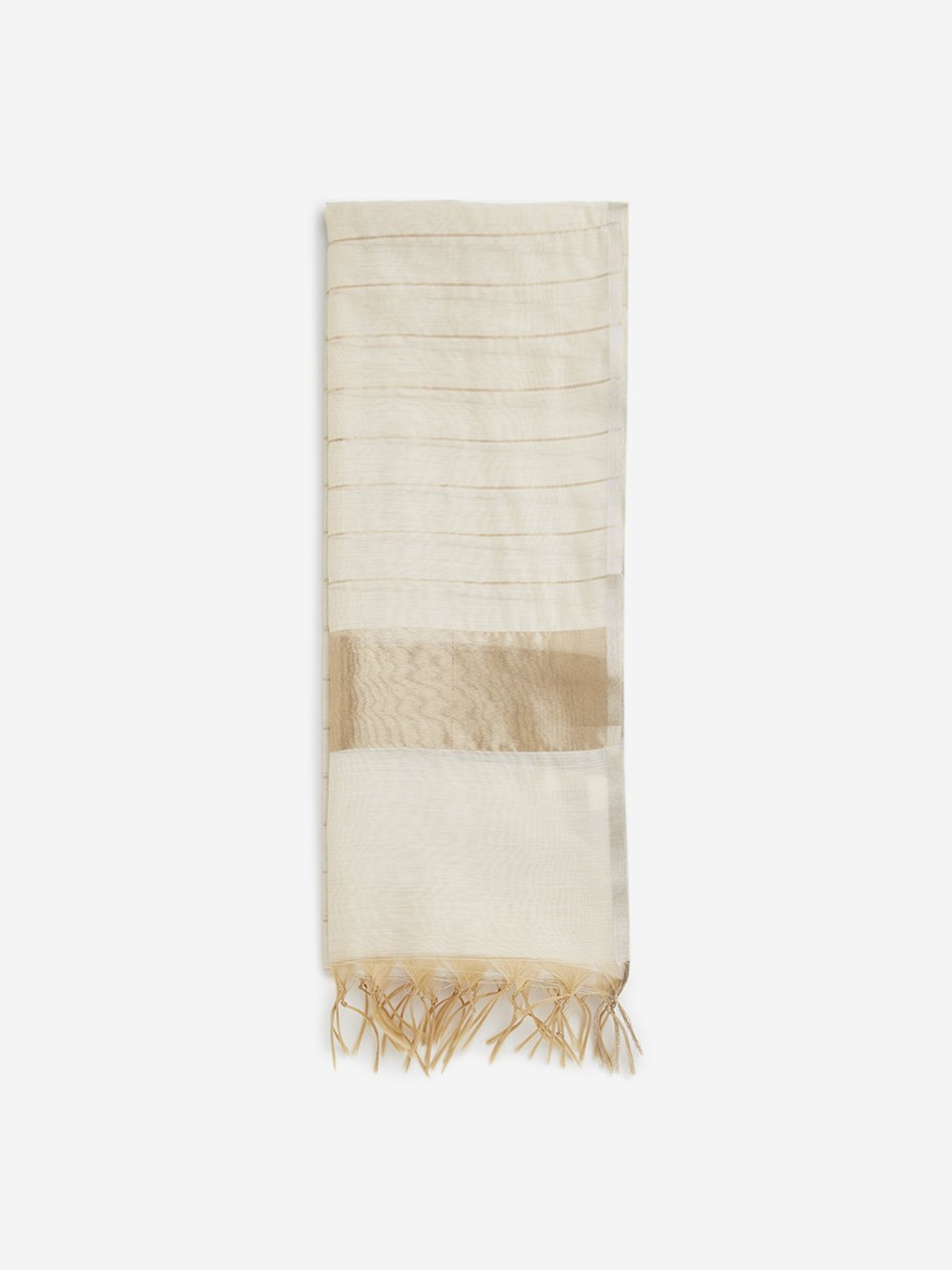 Utsa by Westside Off-White Chanderi Dupatta