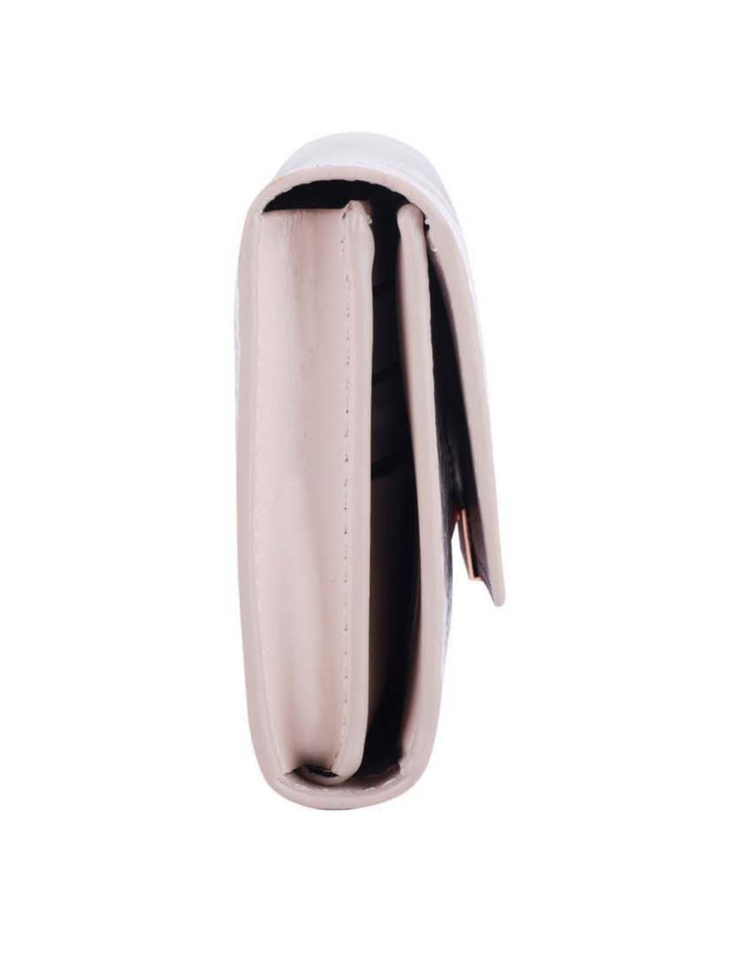 Lino Perros Grey Animal Effect Tri-Fold Wallet for Women