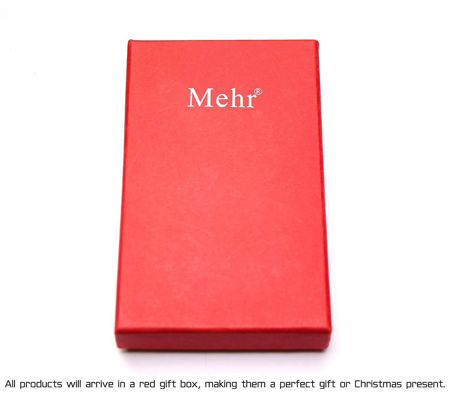 Mehr Elegant Genuine Leather Valet Key Chain - Smart & Useful Detachable Keychain w Key Rings (Monaco Red)