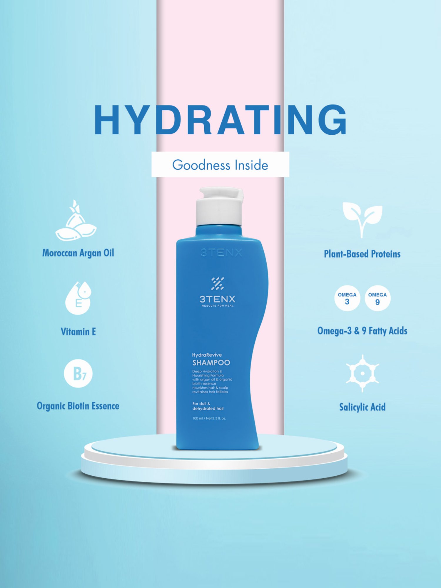 3TENX Hydrarevive Shampoo - 100 ml