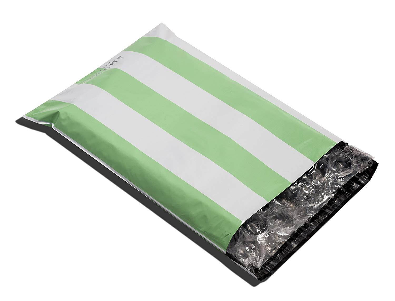 10x13 Pack of 100 Mint Chocolate Chip Poly Mailers a la mode