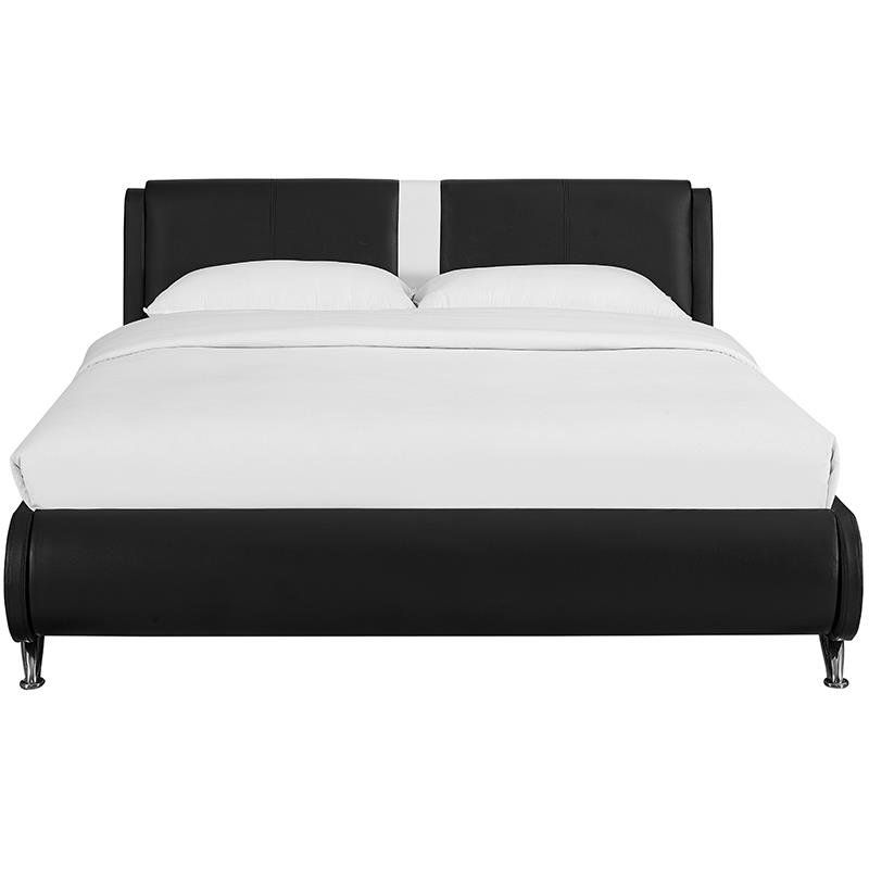 Carlton Black Queen Bed in Black - Camden Isle