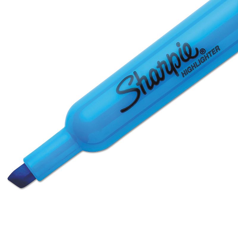 Sharpie Accent Tank Style Highlighter Chisel Tip Blue Dozen 25010