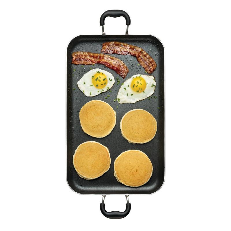 T-fal Double Burner Griddle, Nonstick, Black