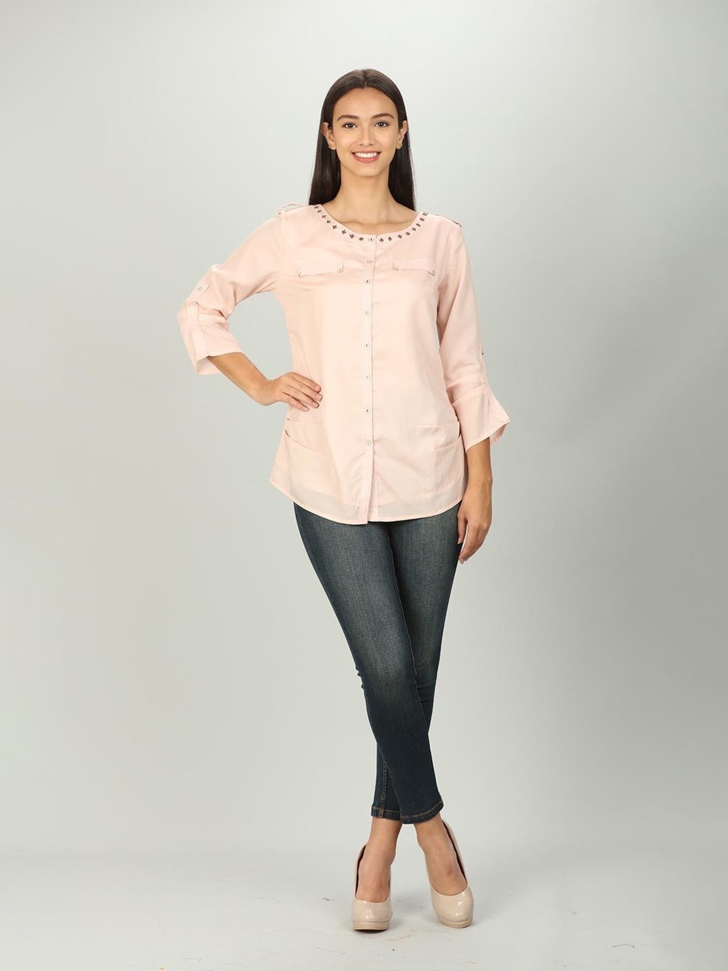 Mustard Pink Regular Fit Shirt