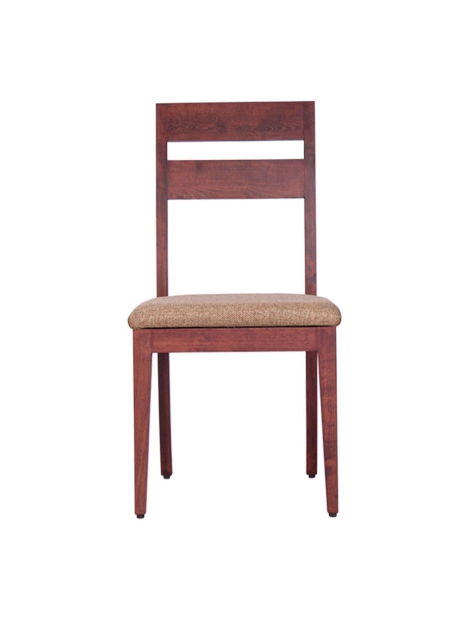 Durian Pearl Buff Beige Solid Wood & Fabric Dining Chair