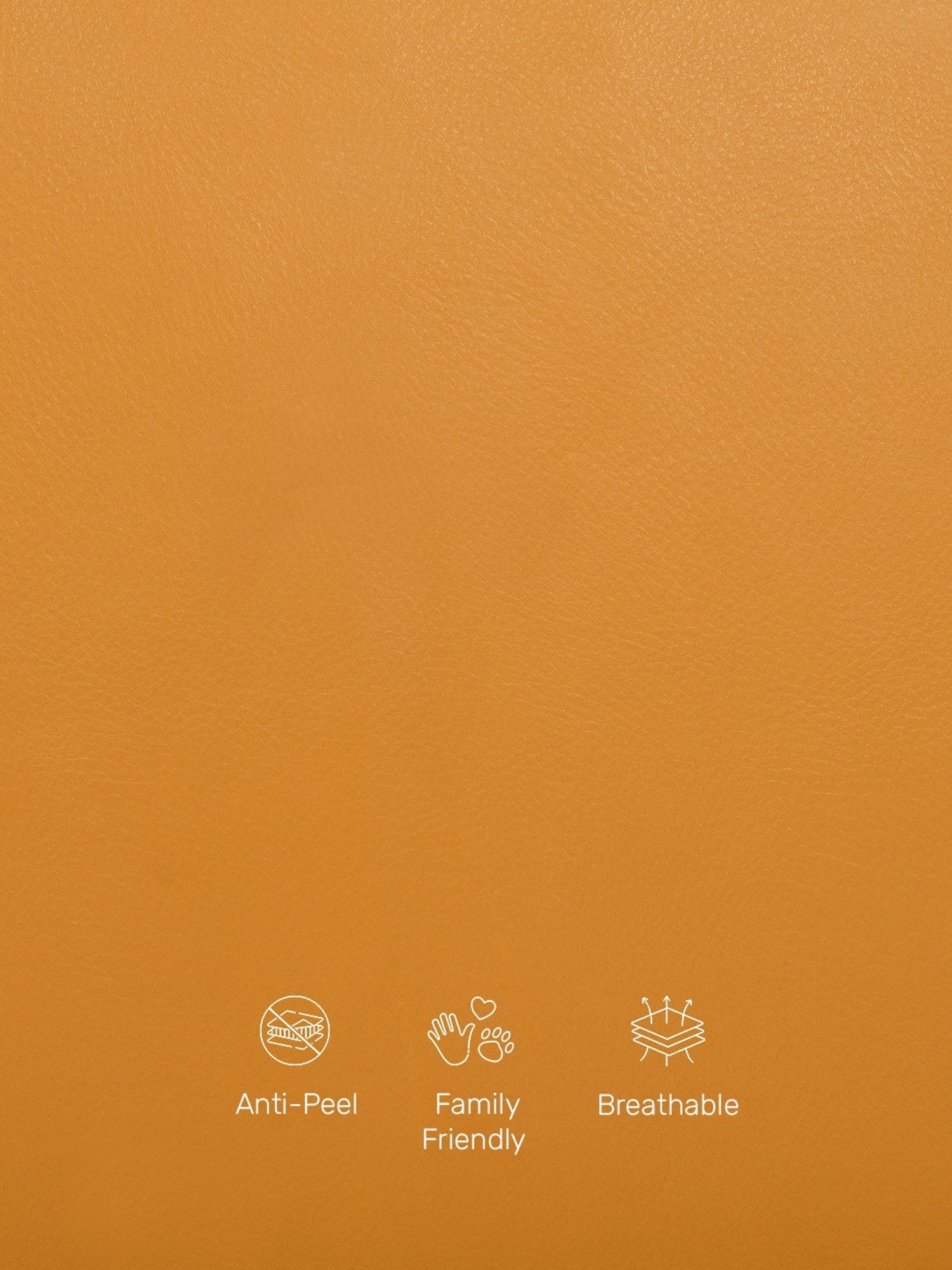 Durian Serena Amber Yellow Premium Leatherette 2 Seater Sofa