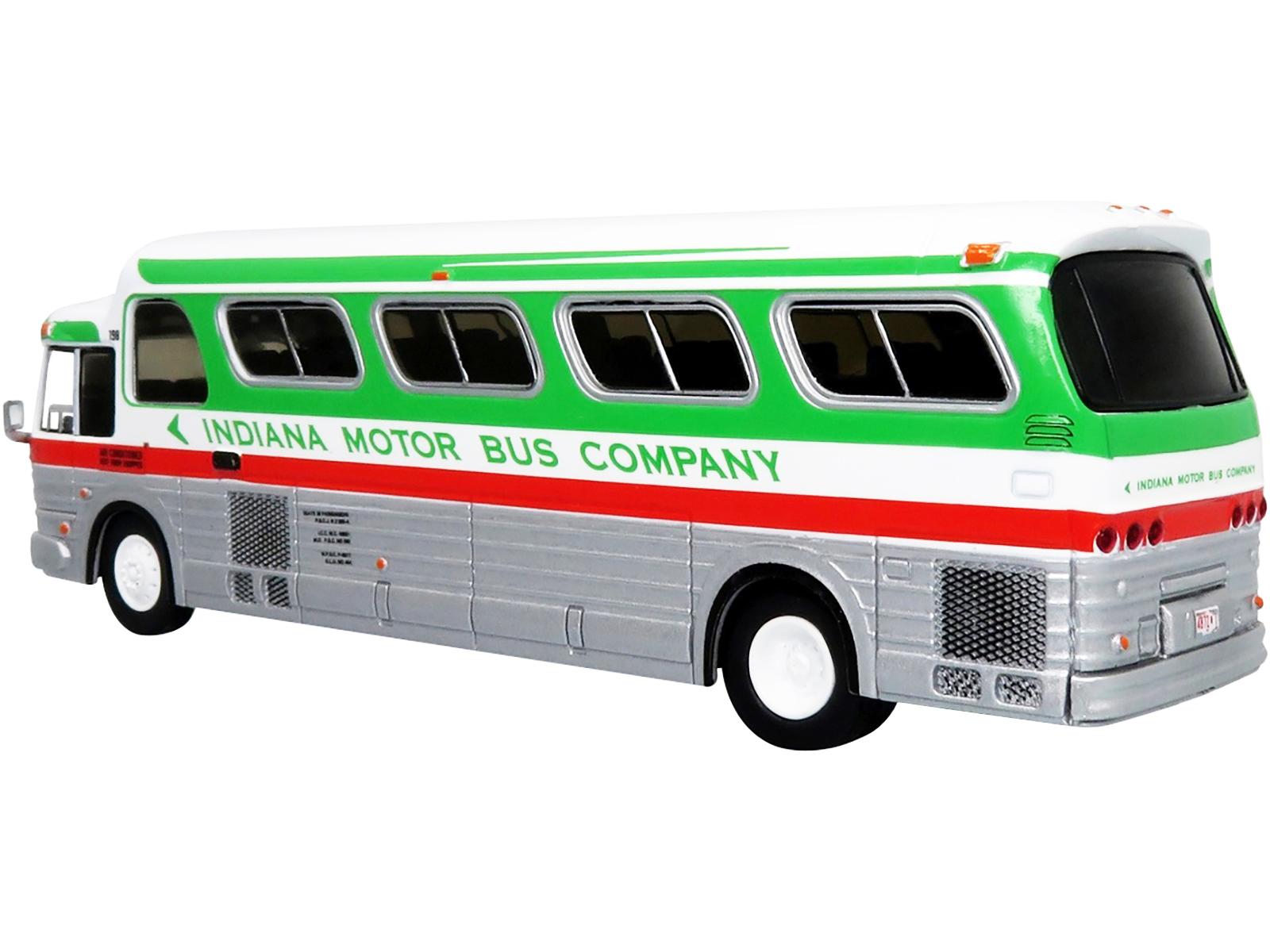 GMC PD-4103 Transit Bus #152 Light Blue "Burlington New Jersey" 1/87 (HO) Scale Model by Classic Metal Works
