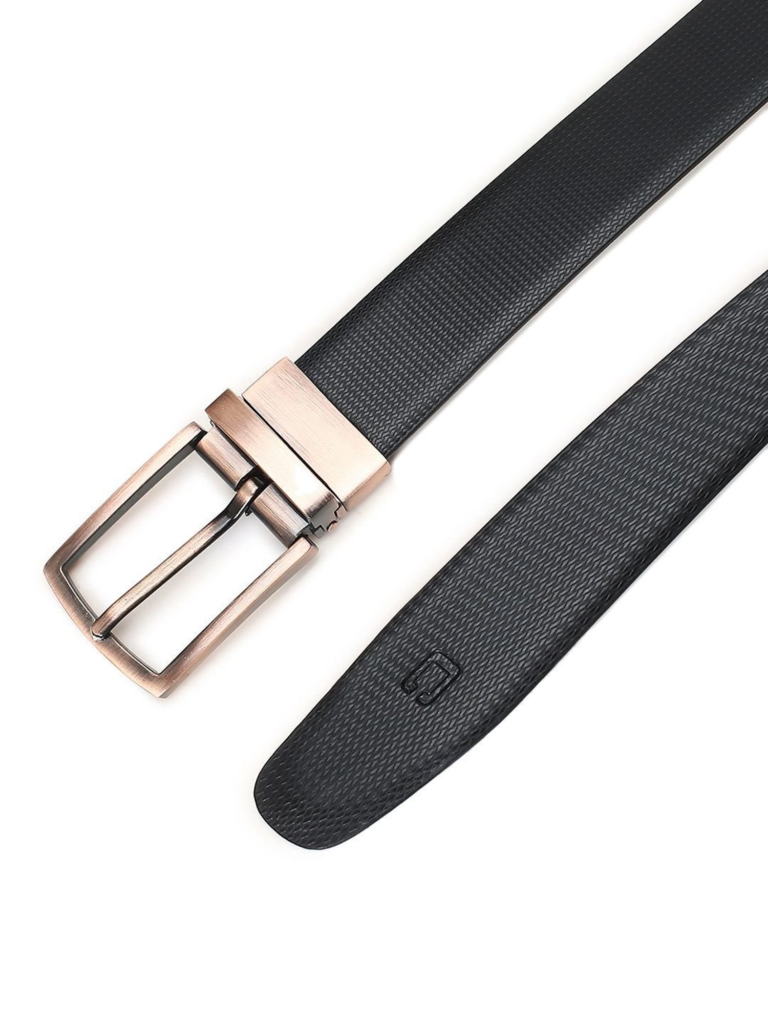 Crusset Black Formal Belt for Men