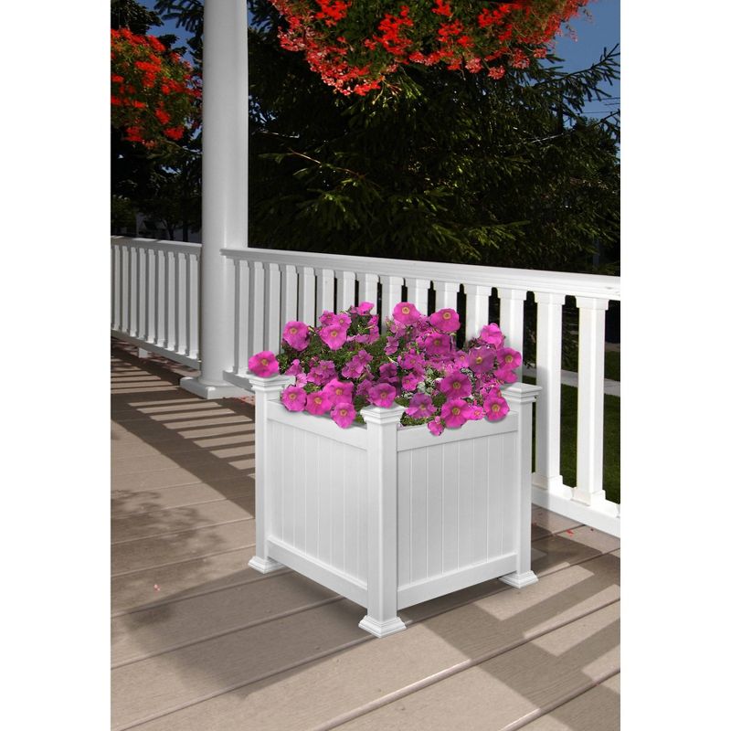 Cardiff Square Planter Box - White - Vita