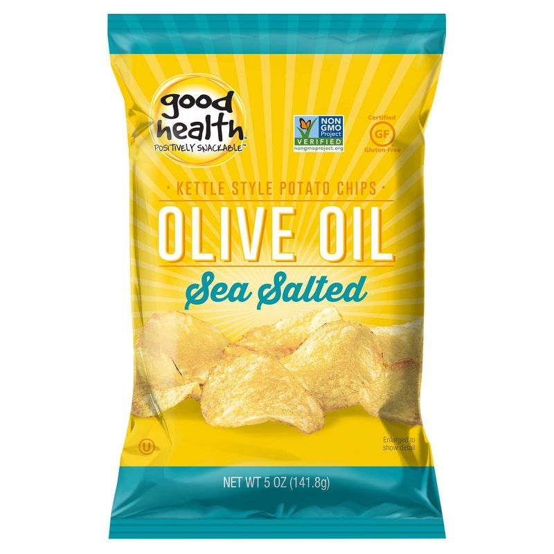 Good Health Olive Oil & Sea Salt Kettle Chips - 5oz