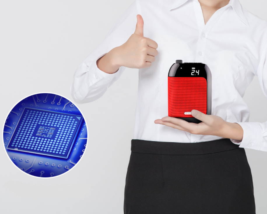 15W Details about Portable Wireless Voice Amplifier Fr Teaching Guiding Speaker+Headset Microphone 10 hours of endurance RED