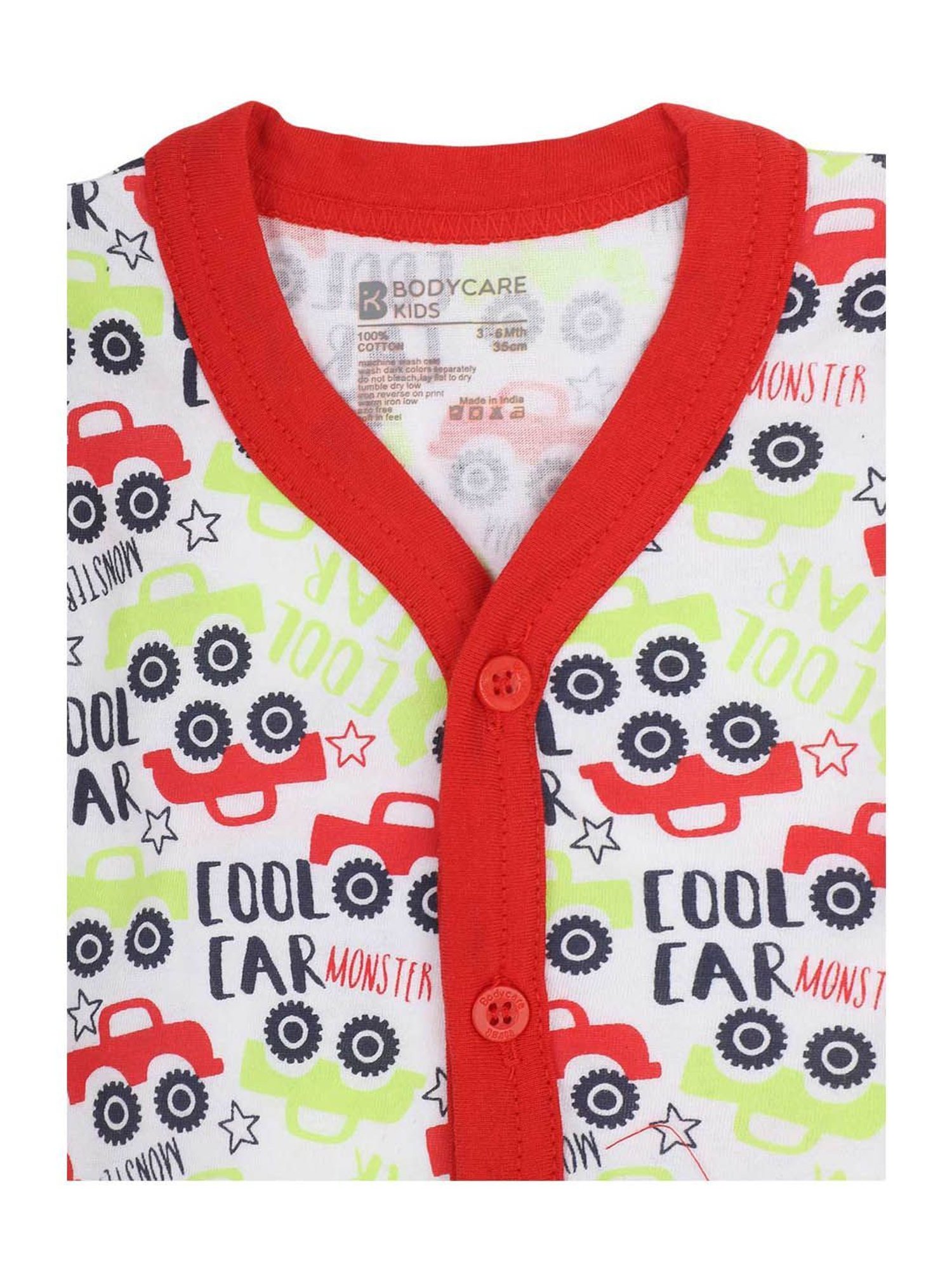 Bodycare Kids Assorted Printed Jhablas (Pack Of 3)