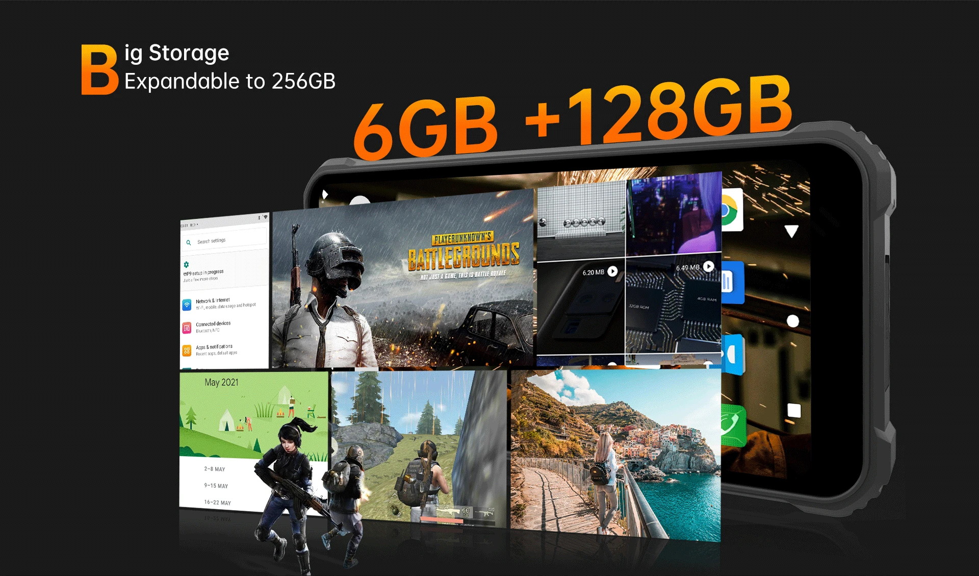 OUKITEL WP9 Global Bands IP68&IP69K Waterproof 6GB 128GB NFC 8000mAh 5.86 inch 16MP Triple Rear Camera Helio P60 4G Smartphone