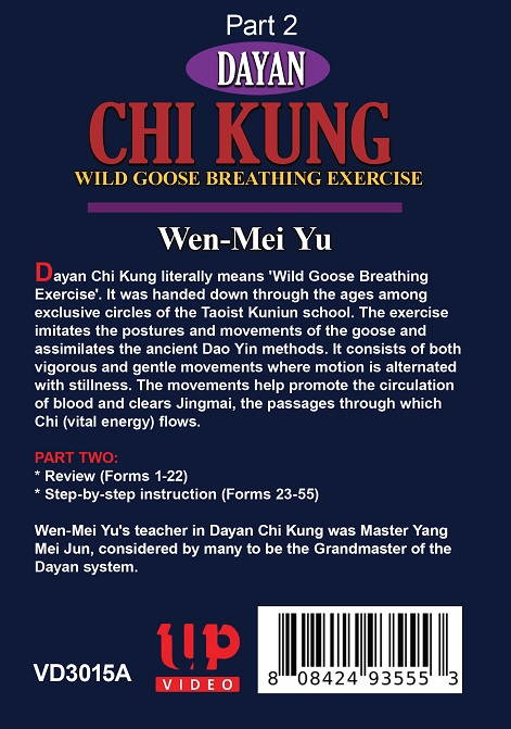 2 DVD Set Dayan Chi Kung wild goose breathing, chi flow, forms 1-64 - Wen-Mei Yu