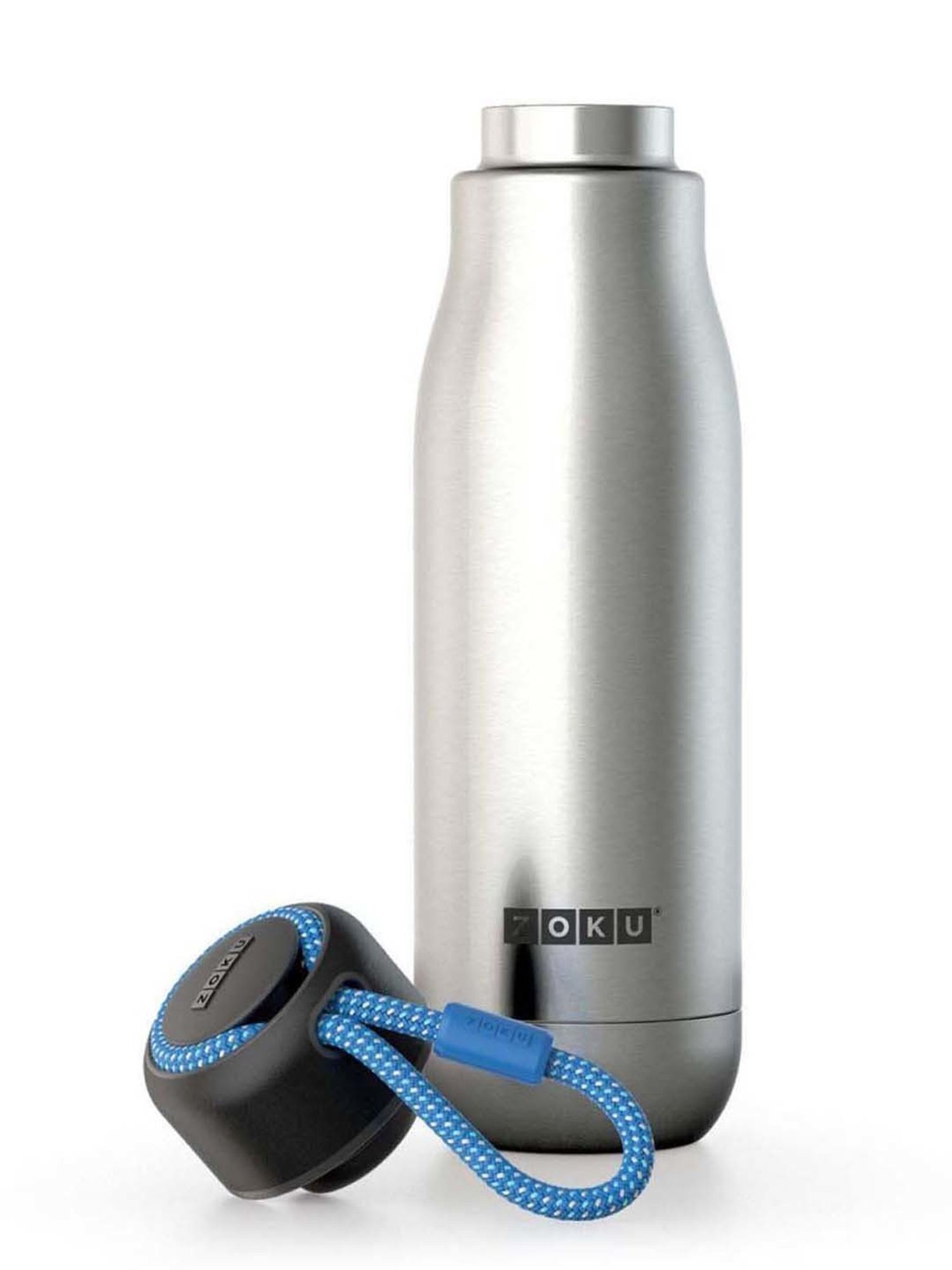 Zoku Silver Stainless Steel Water Bottle (0.35 L)