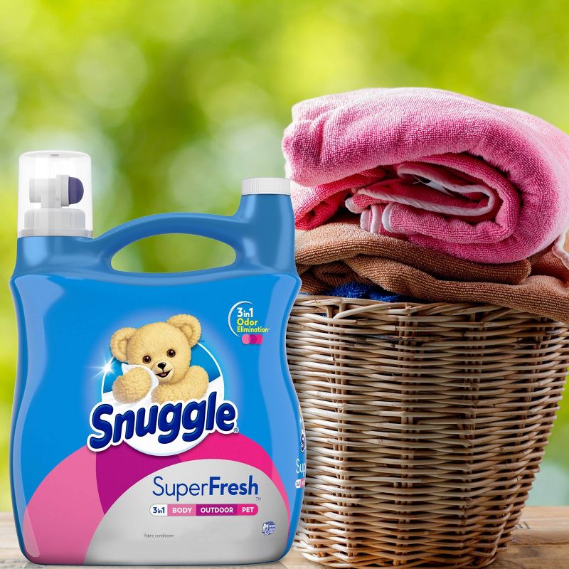Snuggle Plus Super Fresh Liquid Fabric Softener, Spring Burst, 95 fl oz , 90 Loads