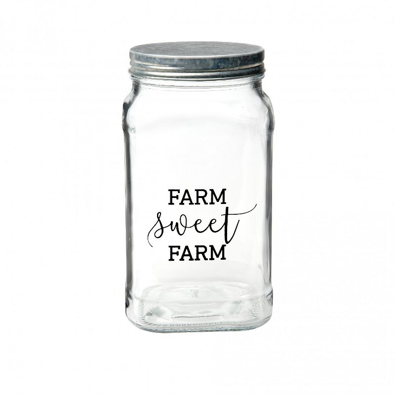 Amici Home Farm Sweet Farm Glass Canister, 50oz