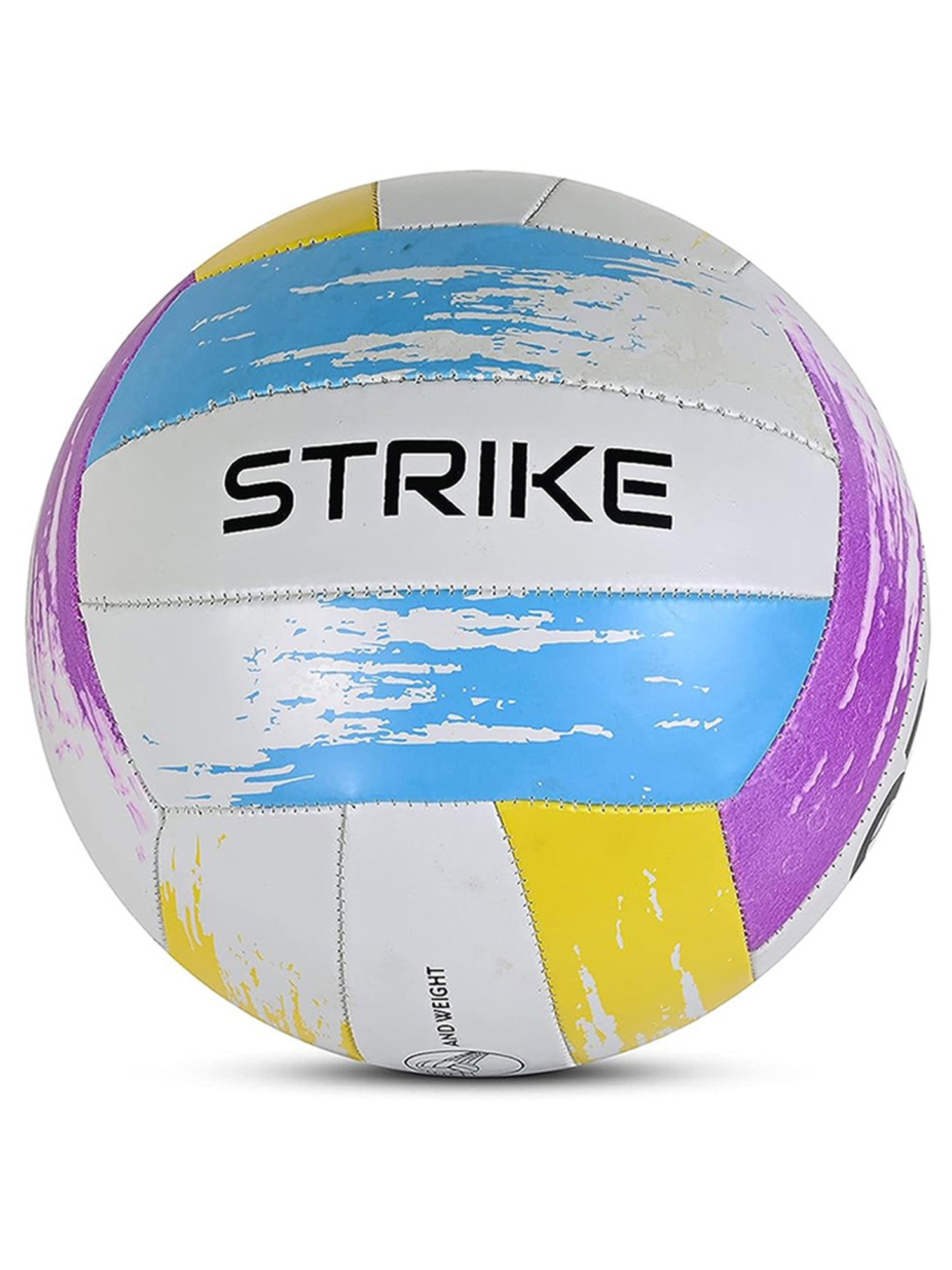 Cosco Strike Rubber Machine Stitched Volleyball (Multicolor) Size - 4