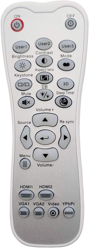 INTECHING BR-3001B Projector Remote Control for Optoma GT1080HDR, HD143X, HD146X, HD243X, UHD50X, UHD65, UHZ65, UHZ65LV