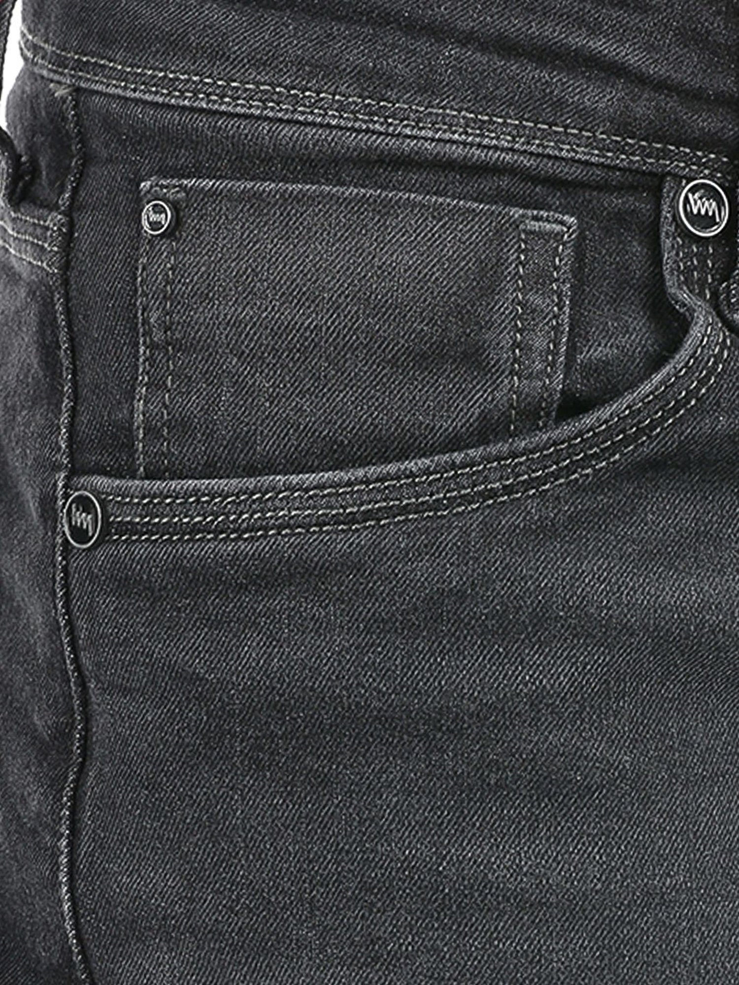 Lawman Pg3 Dark Grey Straight Fit Lightly Washed Jeans