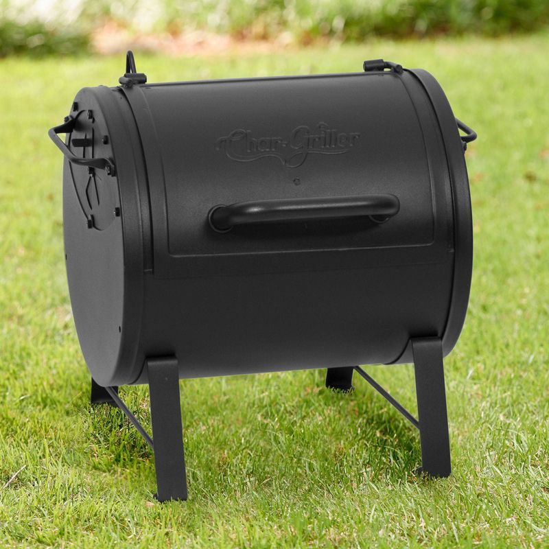Char-Griller E82424 Side Fire Box Charcoal Grill