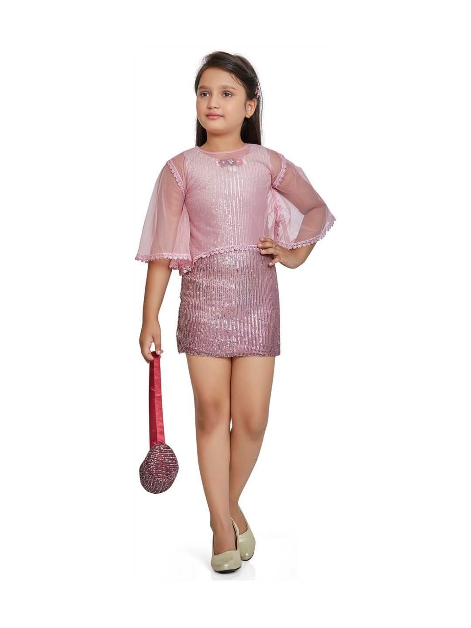 Peppermint Kids Lilac Sequence Dress