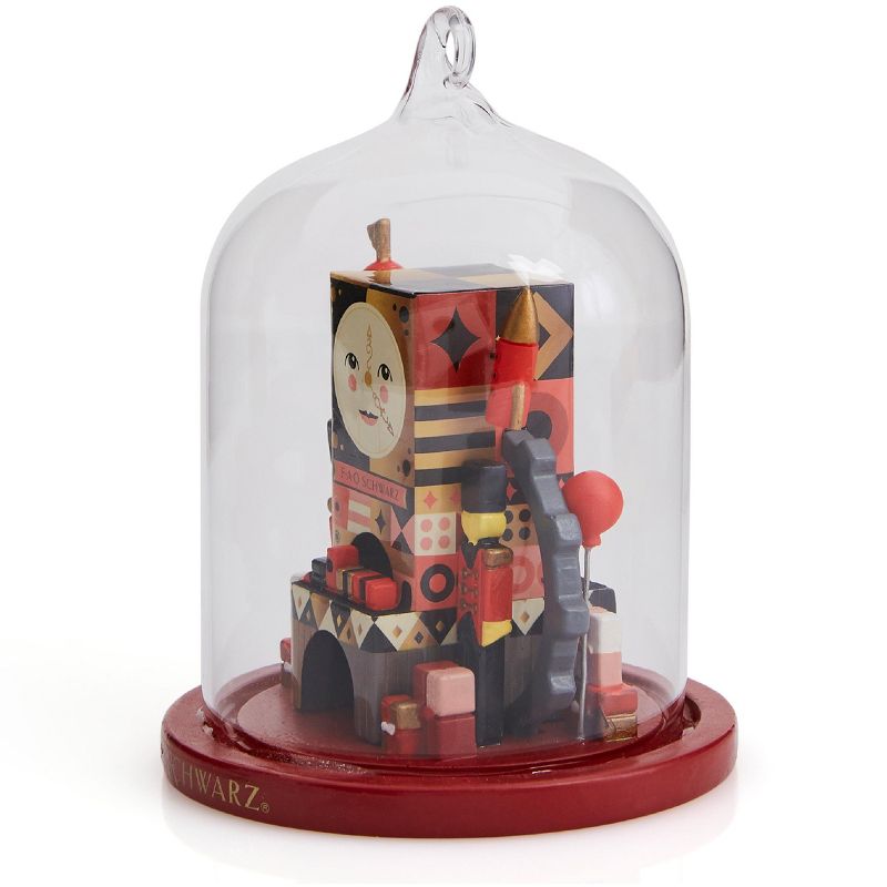 FAO Schwarz Glass Cloche Ornament