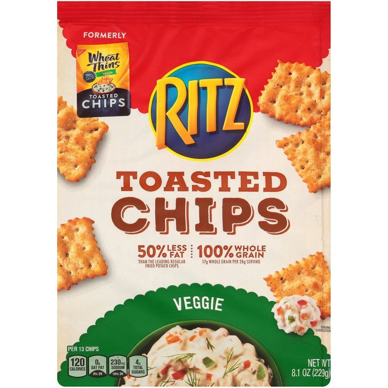 Wheat Thins Toasted Chips - Garden Valley Veggie - 8.1oz