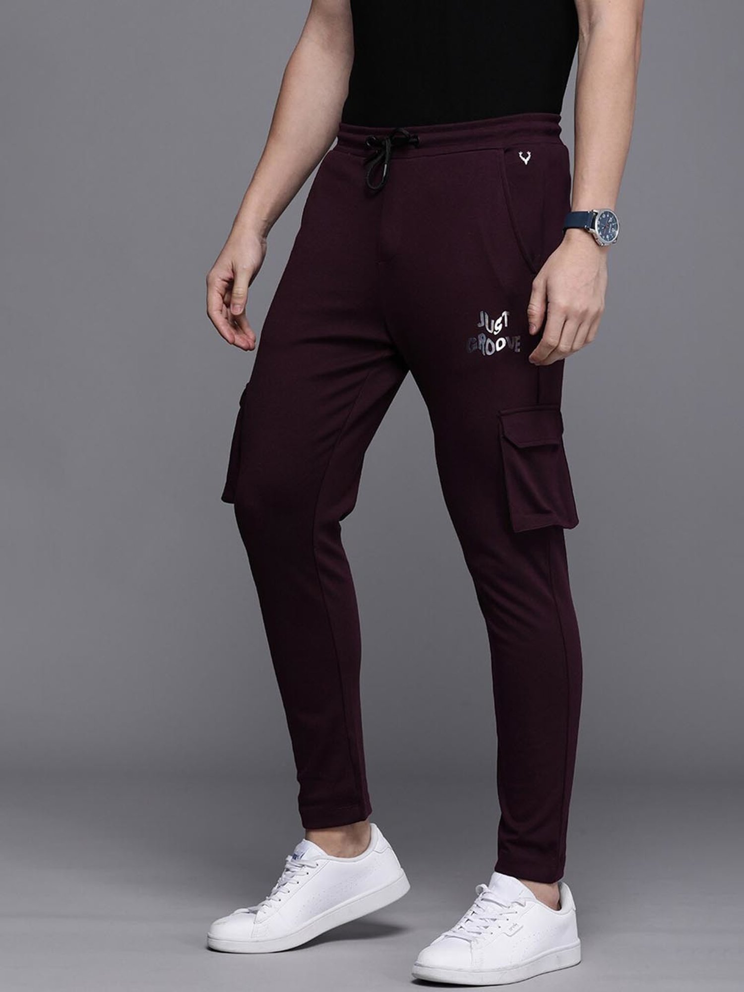 Parx Black Jogger Fit Joggers