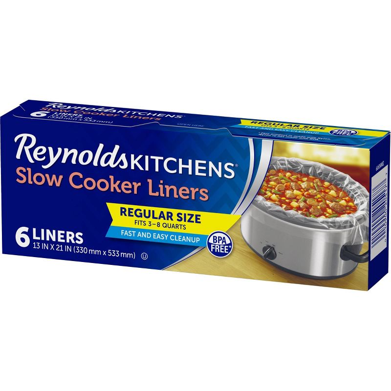 Reynolds Kitchens Regular Size Slow Cooker Liners - 6ct