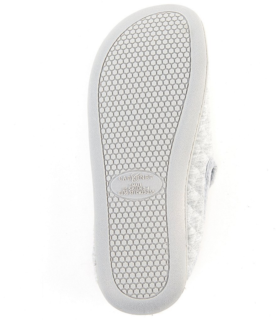 Cabernet Quilted Jersey Slippers