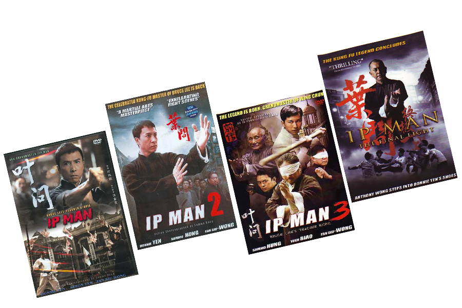 IP Man Wing Chun Gift Set 4 DVD Movies + 108 Wooden Dummy Poster $120 Value