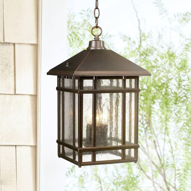Kathy Ireland J du J Sierra 16 1/2"H Bronze Outdoor Hanging Light