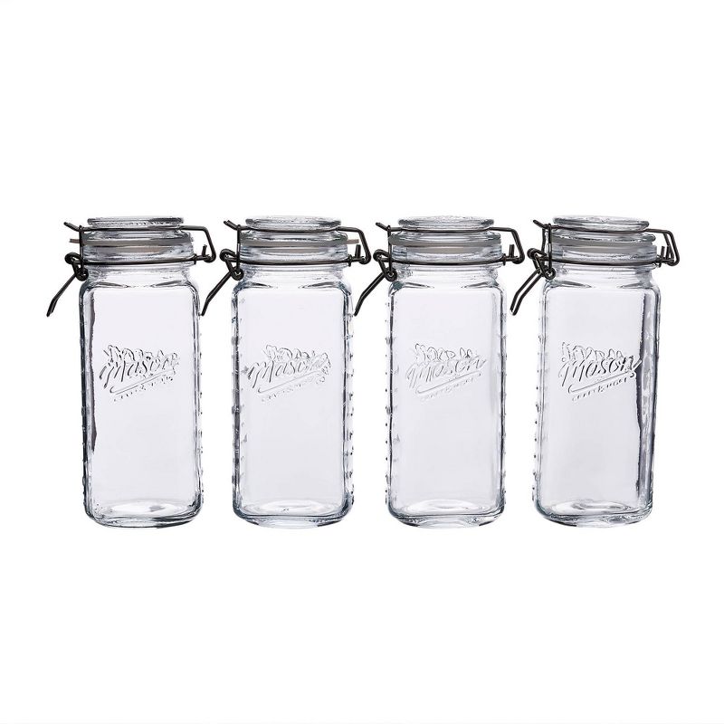 Mason Craft & More 22oz Set of 4 Mini Clamp Jars