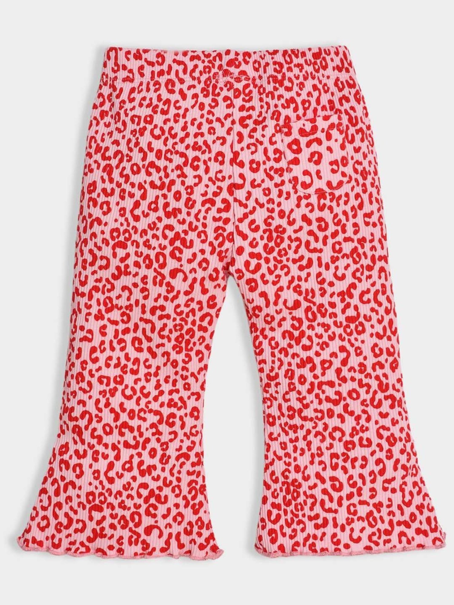 MiArcus Girls Red & Pink Printed Full Sleeves Clothing Sets