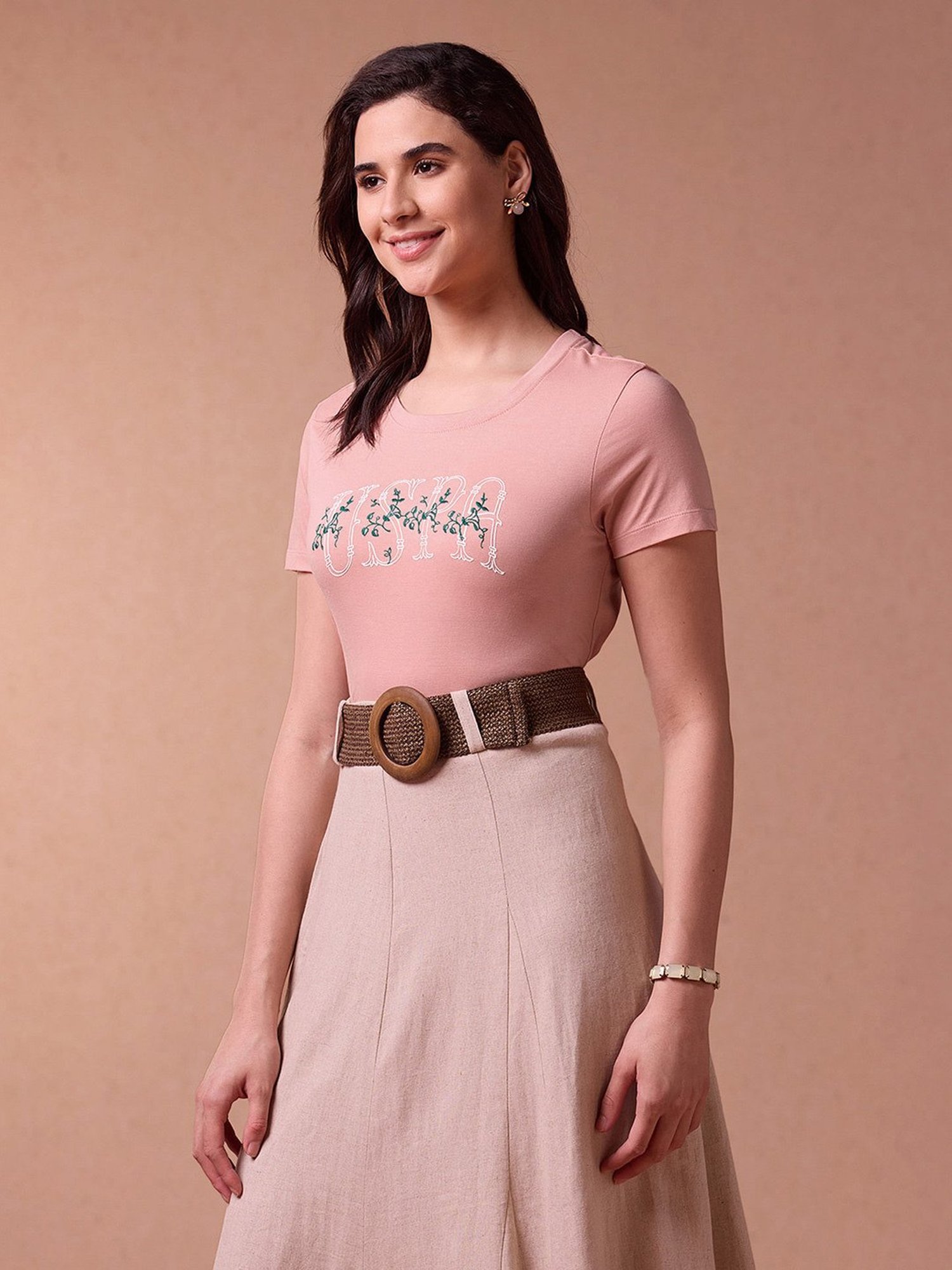 U.S. Polo Assn. Pink Graphic Print T-Shirt