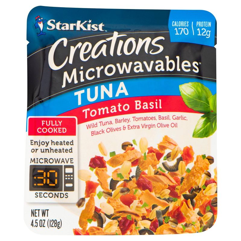 StarKist Creations Microwavables Tomato Basil Tuna Pouch - 4.5oz