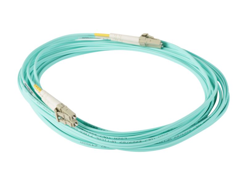 Fiber Optic Cable LC-LC 9/125 Duplex Single-Mode Fiber Cable Yellow 5 meters